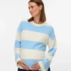 Pullover med rund hals og almindelig pasform