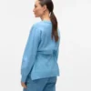 Pullover med rund hals og almindelig pasform