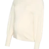 Pullover med rund hals og almindelig pasform