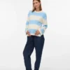 Pullover med rund hals og almindelig pasform