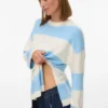 Pullover med rund hals og almindelig pasform
