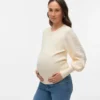 Pullover med rund hals og almindelig pasform