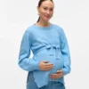 Pullover med rund hals og almindelig pasform
