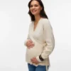 Pullover med V-hals i regular fit