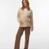 Pullover med V-hals i regular fit