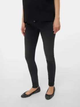 Slim Fit-Jeans med mellemhøj talje