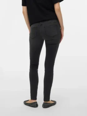Slim Fit-Jeans med mellemhøj talje