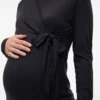 Slim fit-top med rund hals
