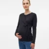 Slim fit-top med rund hals