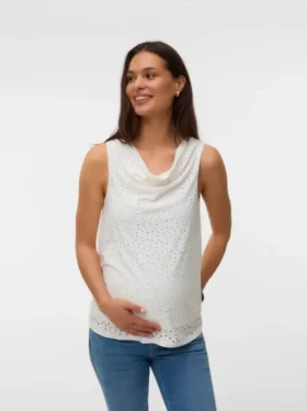 Slim fit-top med U-udskæring