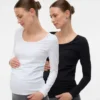 Slim fit-top med U-udskæring