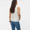 Slim fit-top med U-udskæring