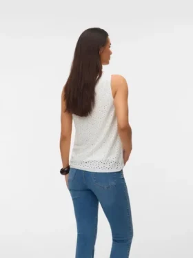 Slim fit-top med U-udskæring