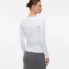 Slim fit-top med U-udskæring