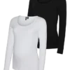 Slim fit-top med U-udskæring