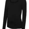 Slim fit-top med U-udskæring