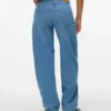 Snrancy jeans med høj talje og tøndeformet pasform