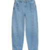 Snrancy jeans med høj talje og tøndeformet pasform