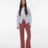 Snrancy jeans med mellemhøj talje og brede ben