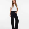 Snrancy jeans med mellemhøj talje og brede ben