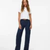Snrancy jeans med mellemhøj talje og brede ben