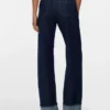 Snrancy jeans med mellemhøj talje og brede ben