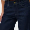 Snrancy jeans med mellemhøj talje og brede ben