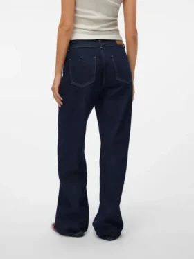 Snrancy-jeans med mellemhøj talje og vid benvidde