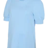 T-shirt med almindelig pasform, rund hals og ballonærmer