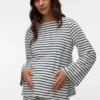 T-shirt med bådudskæring i regular fit
