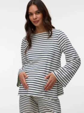 T-shirt med bådudskæring i regular fit