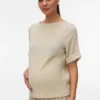T-shirt med bådudskæring i regular fit