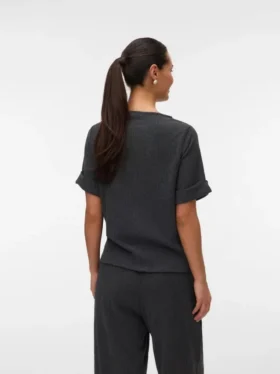 T-shirt med bådudskæring i regular fit