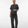 T-shirt med bådudskæring i regular fit