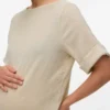 T-shirt med bådudskæring i regular fit