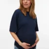 T-shirt med rund hals og almindelig pasform