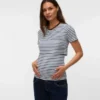 T-shirt med rund hals og almindelig pasform