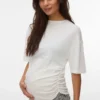 T-shirt med rund hals og almindelig pasform