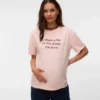 T-shirt med rund hals og almindelig pasform