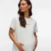 T-shirt med rund hals og almindelig pasform