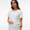 T-shirt med rund hals og almindelig pasform