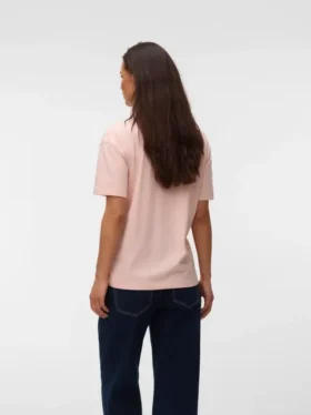 T-shirt med rund hals og almindelig pasform