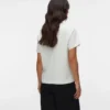 T-shirt med rund hals og almindelig pasform
