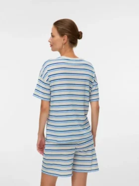 T-shirt med rund hals og almindelig pasform