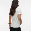 T-shirt med rund hals og almindelig pasform