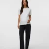 T-shirt med rund hals og almindelig pasform