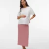 T-shirt med rund hals og almindelig pasform