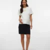 T-shirt med rund hals og almindelig pasform