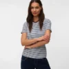 T-shirt med rund hals og almindelig pasform