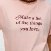 T-shirt med rund hals og almindelig pasform